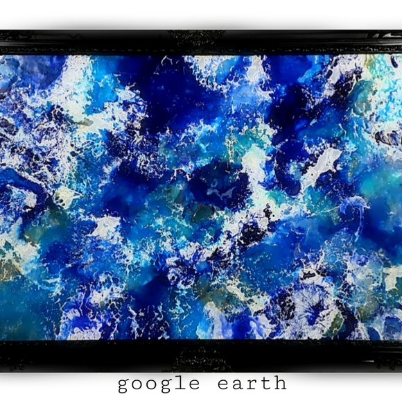 Original Acrylic and resin pour painting on canvas - Picture 1 of 1